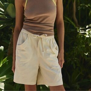 Free People Cream Board Shorts